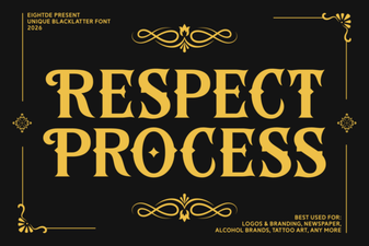 Respect Process Font Design & Creative Projects
