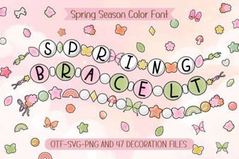 Fonts for Your Next Spring Bracelet Project
