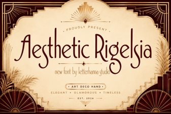 Aesthetic Rigelsia Font for Creative Design Projects