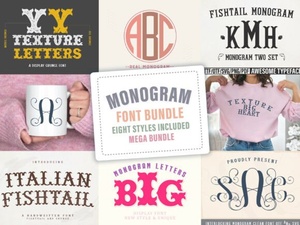 Personalize Your Projects with Monogram Bundle Fonts