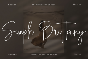 Simple Brittany Font: Creative Design Projects