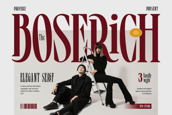 Boserich Font for Clean Modern Design